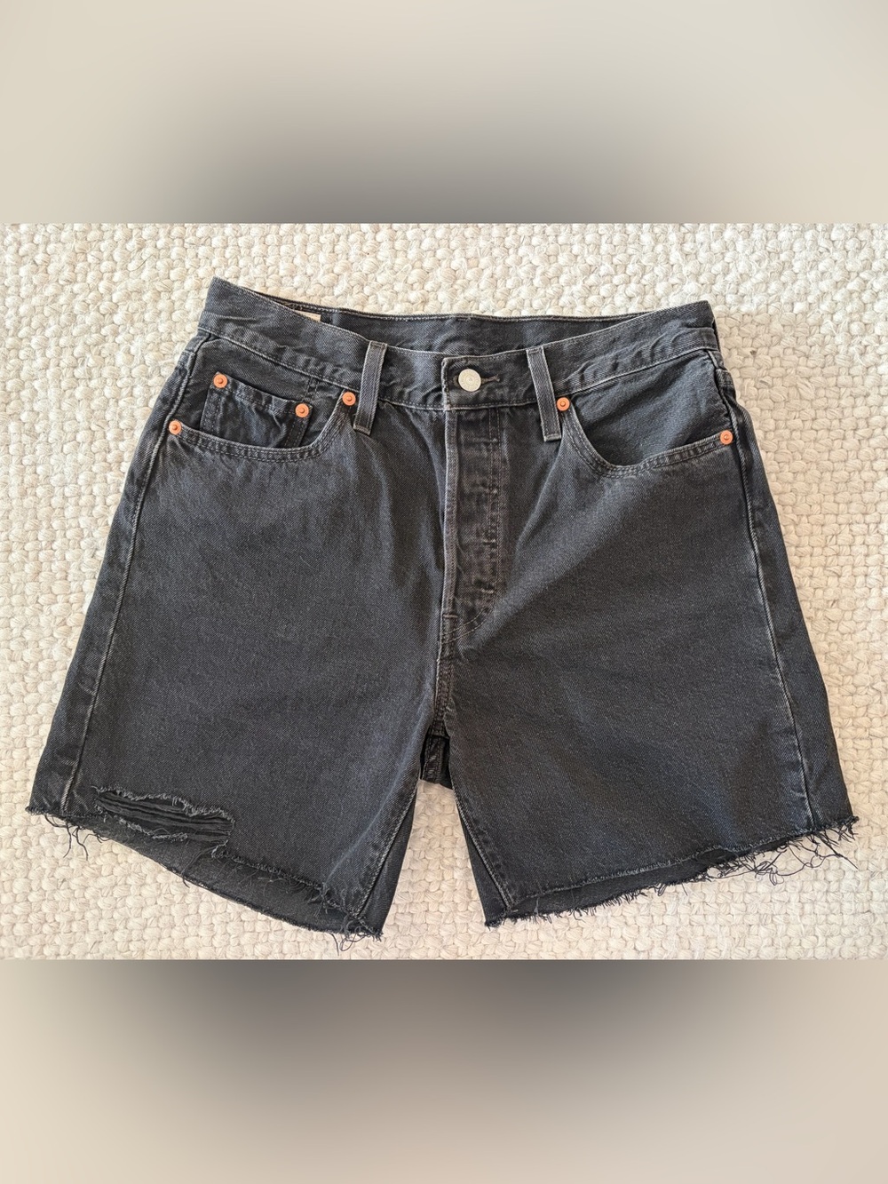 Levi's Black Women's Denim Cutoff Shorts